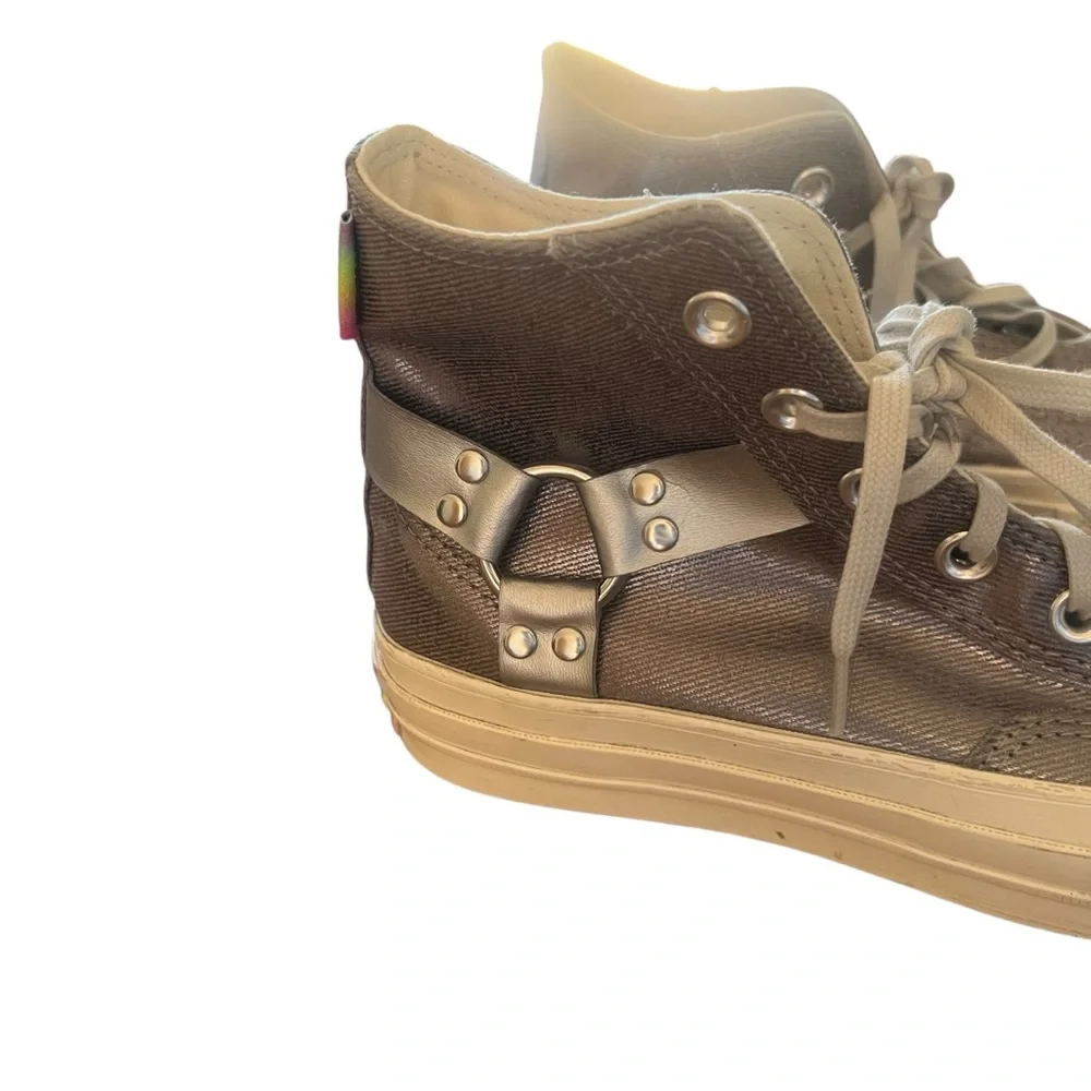 Converse Chuck 70 Pride High Top Sneakers Silver LGBTQIA 6/8 - Picture 6 of 11